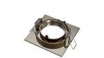Ceiling lighting point fitting ELAR cast square adjustable satin